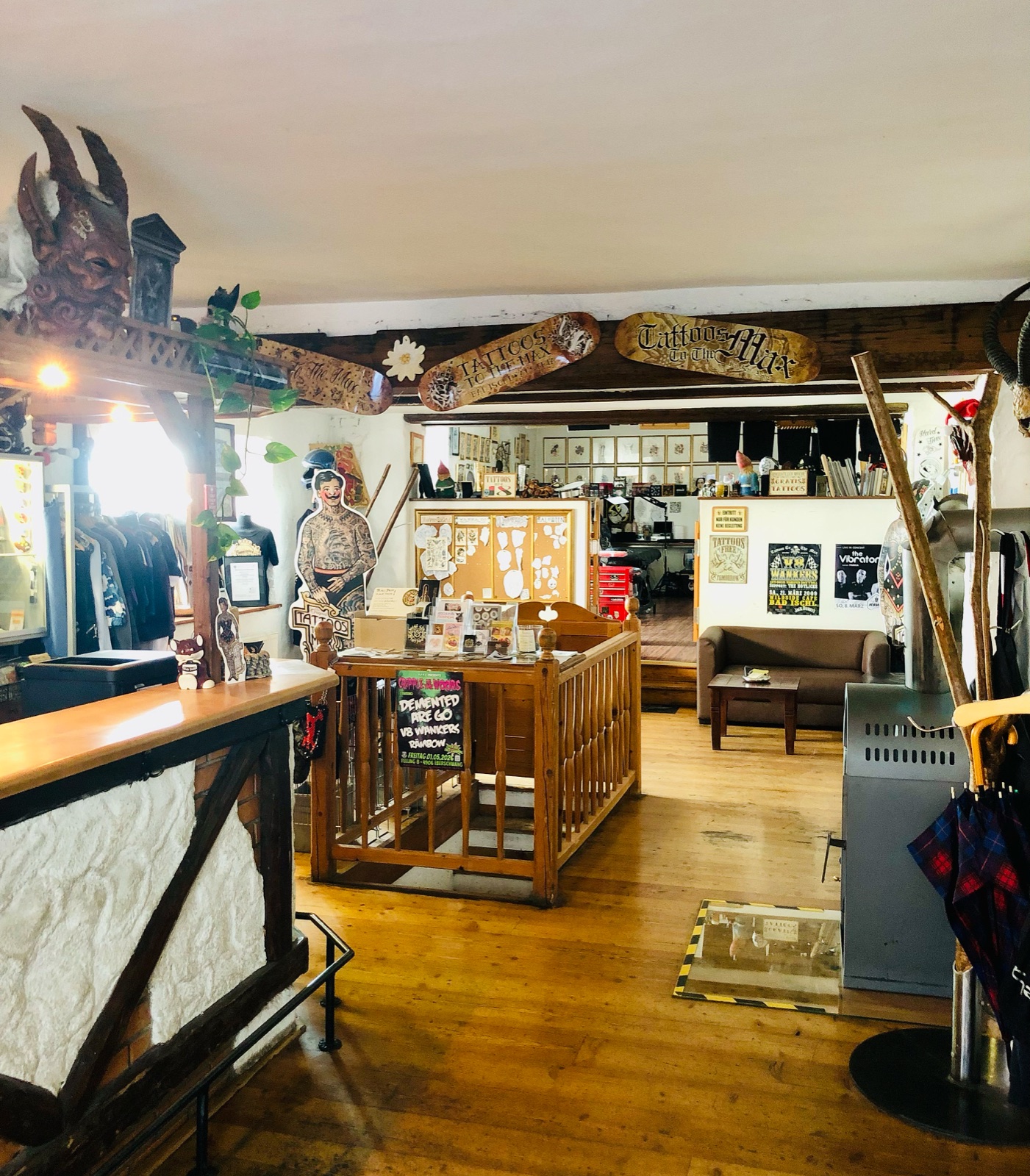Empfangs- und Arbeitsbereich von Tattoos to the Max